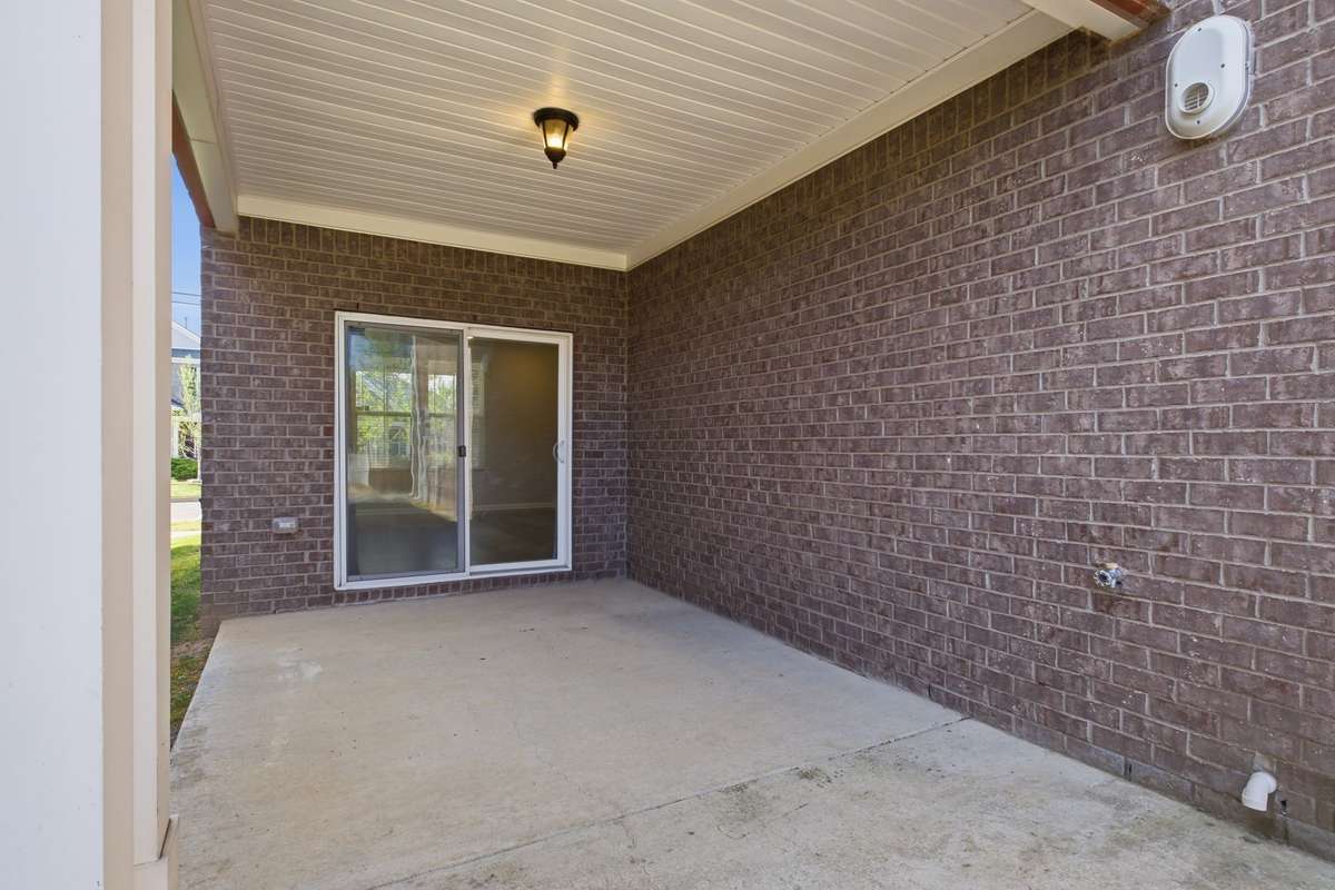 Another view of the covered side patio.