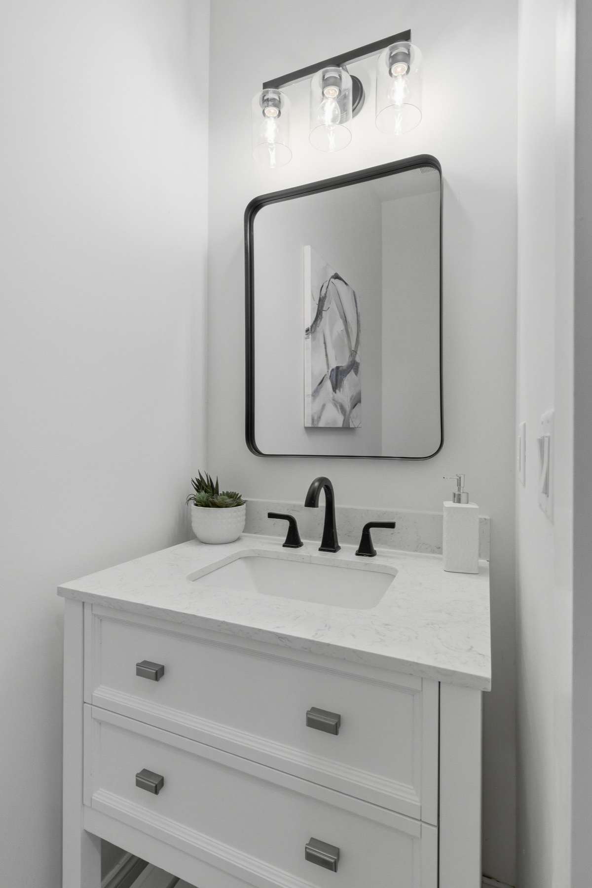 Half bathroom downstairs.