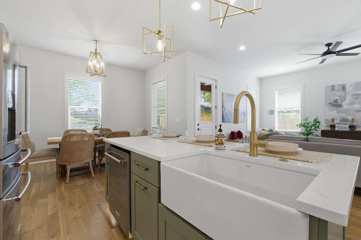 Apron sink.