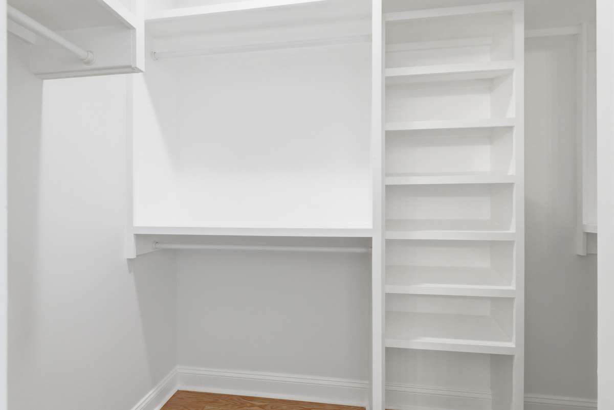 Custom closets throuhgout