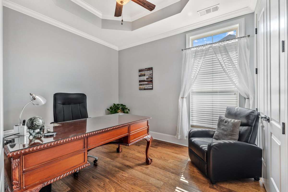 2nd bedroom on 1st floor, currently used as office