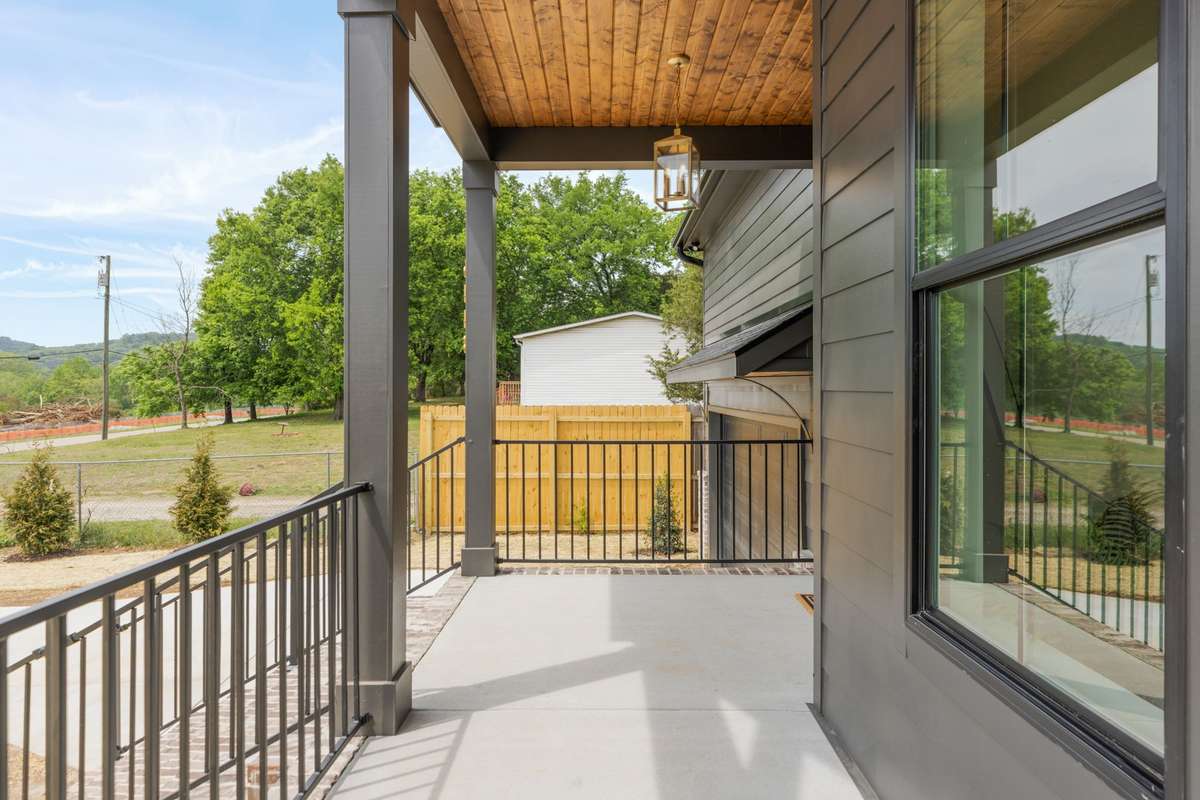 Great Front Porch Facing West.
