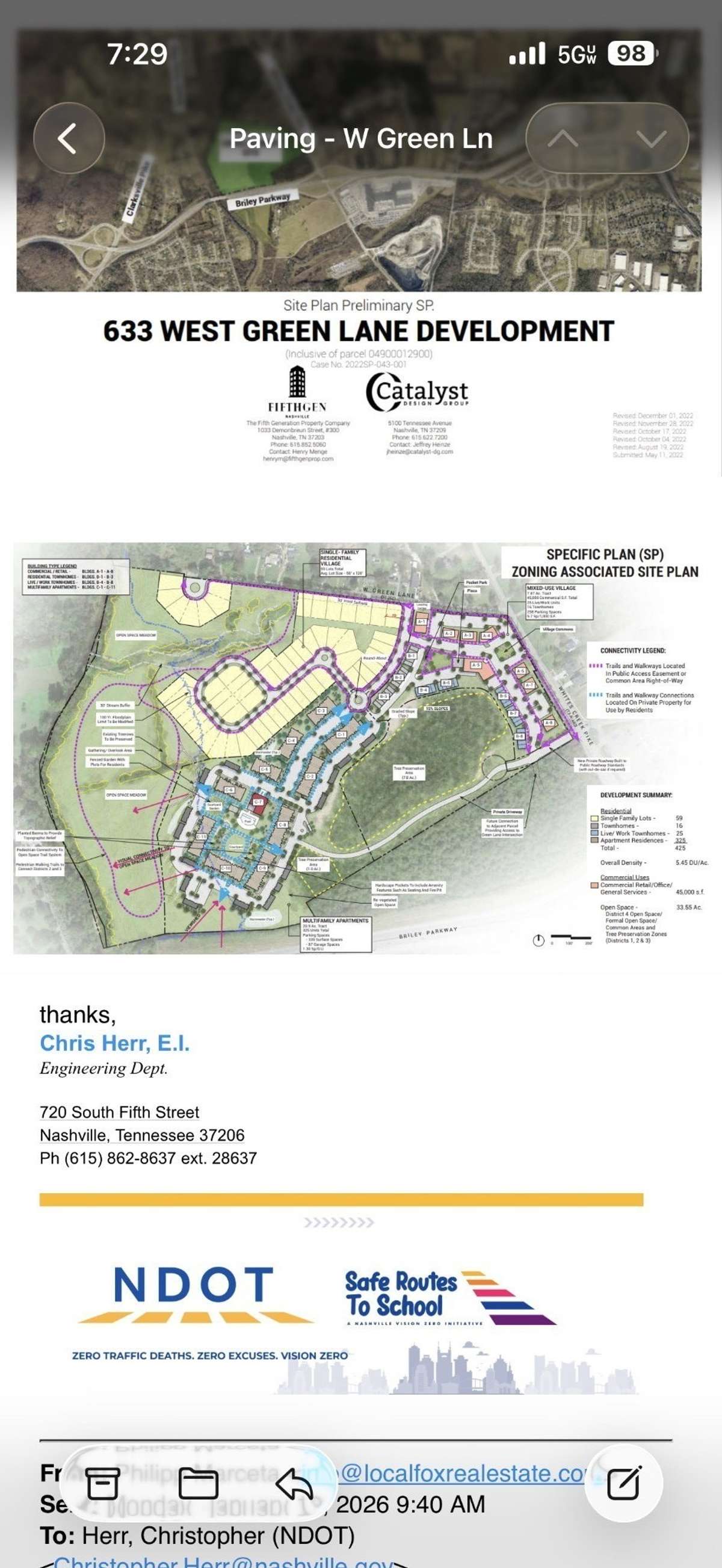 New Development with bring shopping, food, and miles of walking trails.