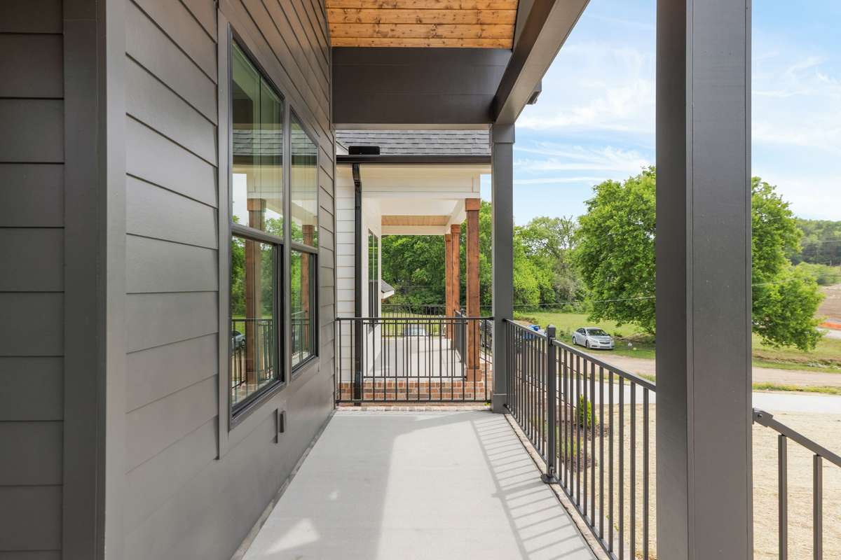 Great Front Porch facing East.