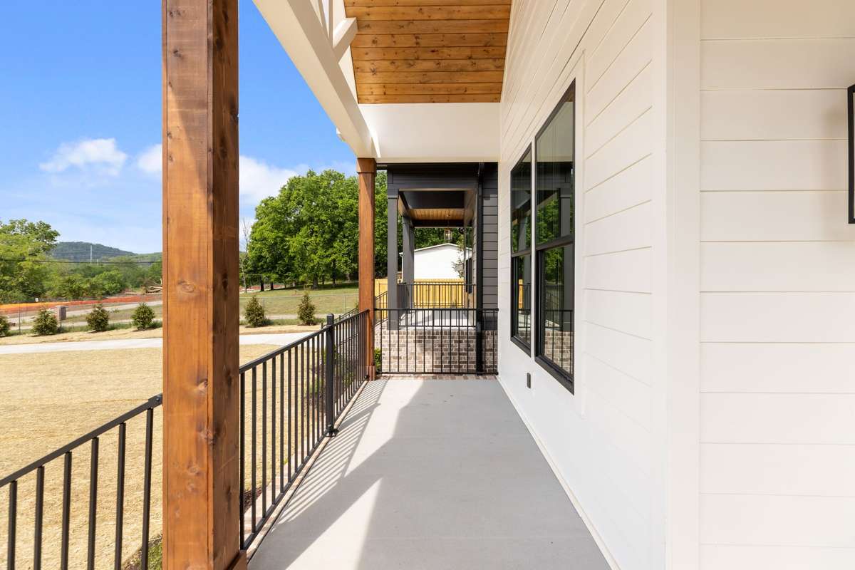 Front Porch Facing West.