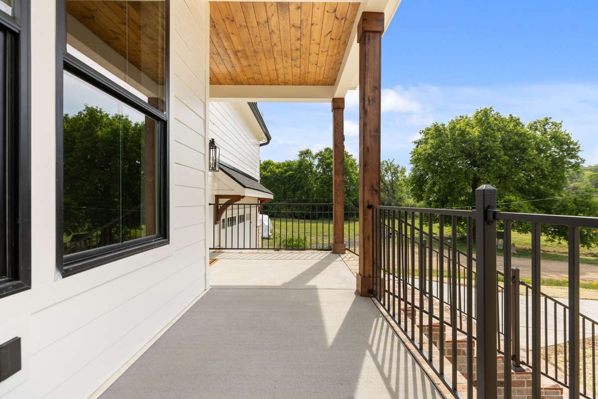 Front Porch facing East.