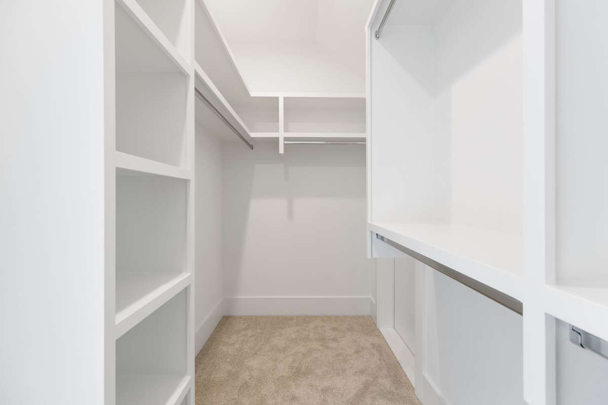 Upstairs Walk-in closet for Bedroom 4.