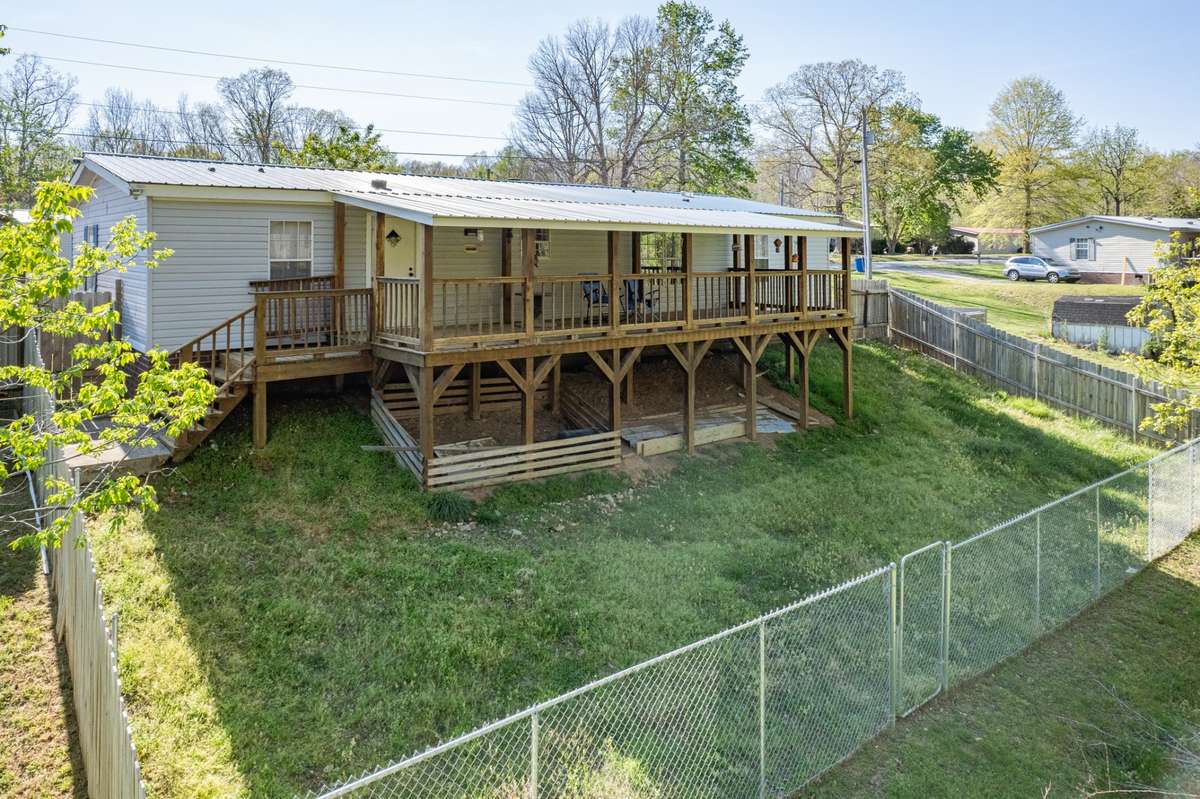 Fenced in back yard for your pets
