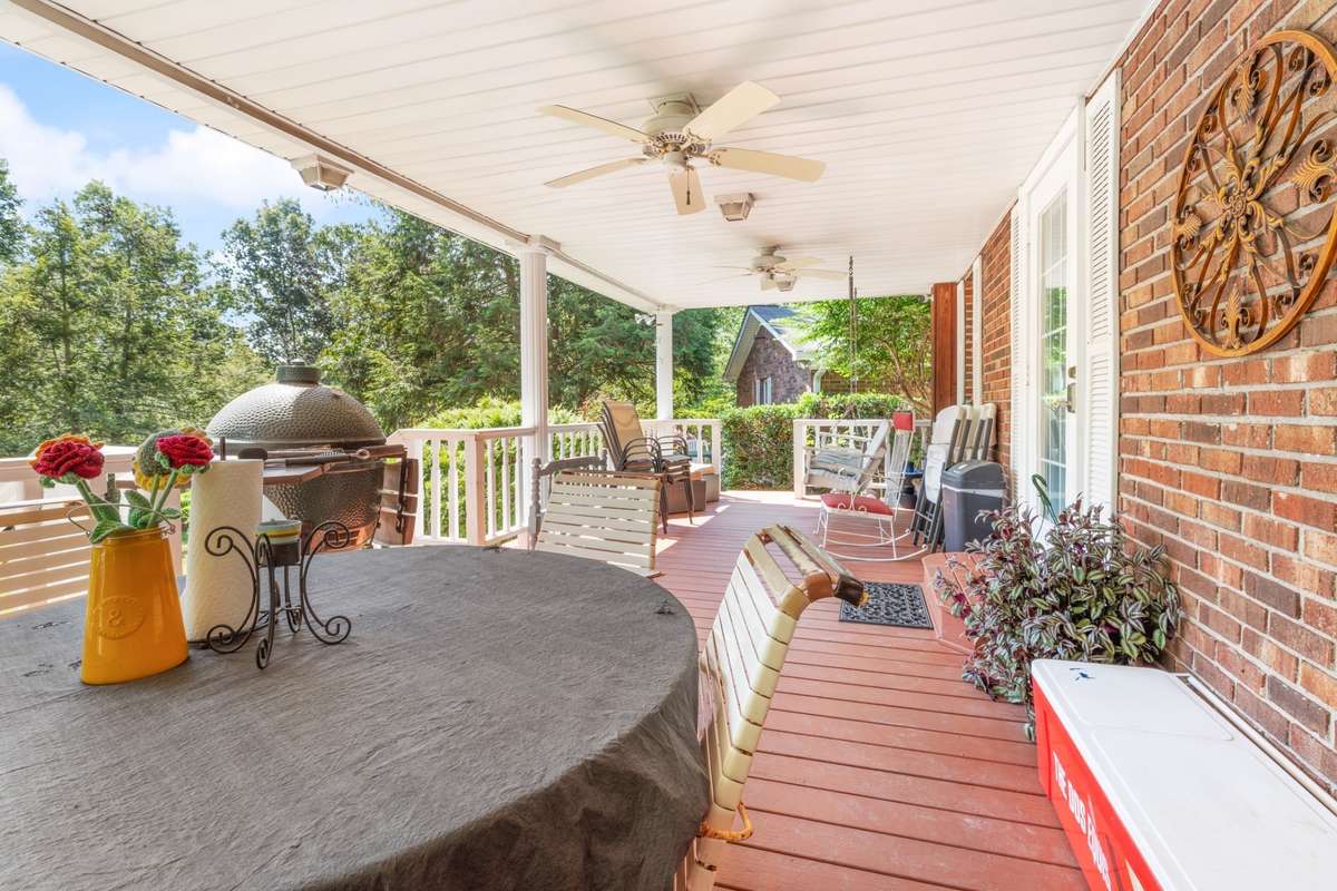 Imagine the peacefulness of this back porch