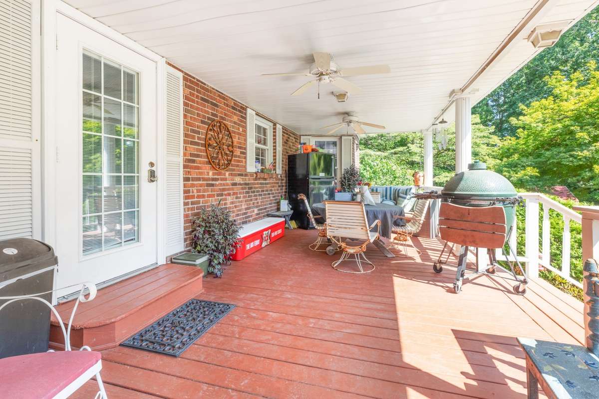 Large covered Back porch