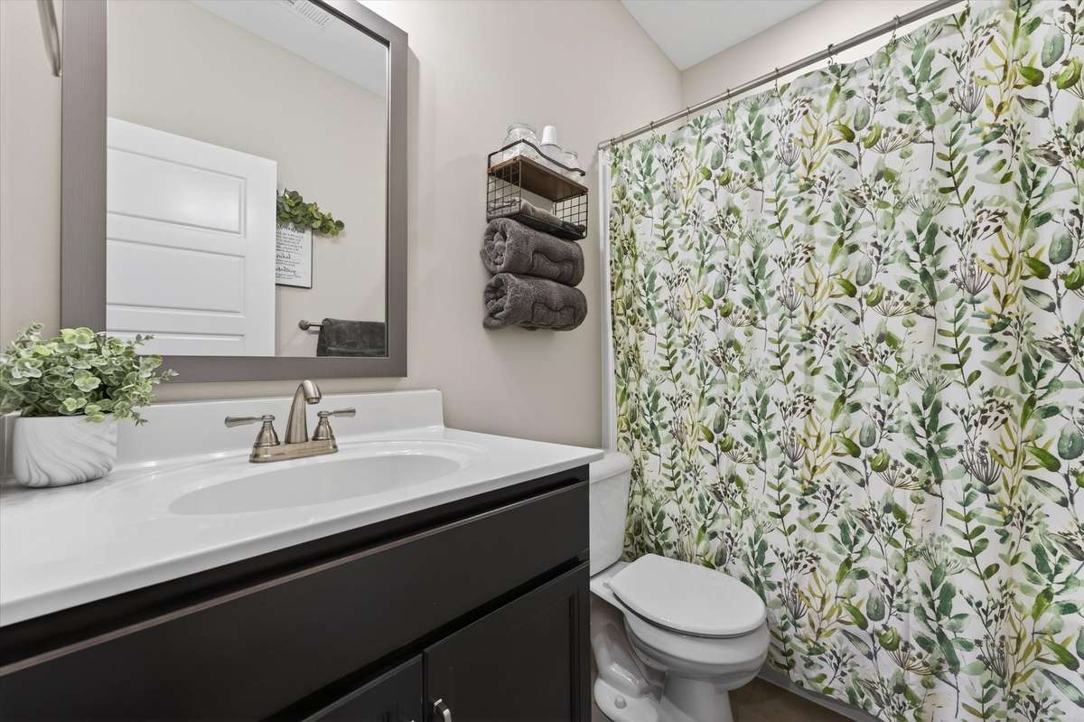 The third bathroom is on the basement level