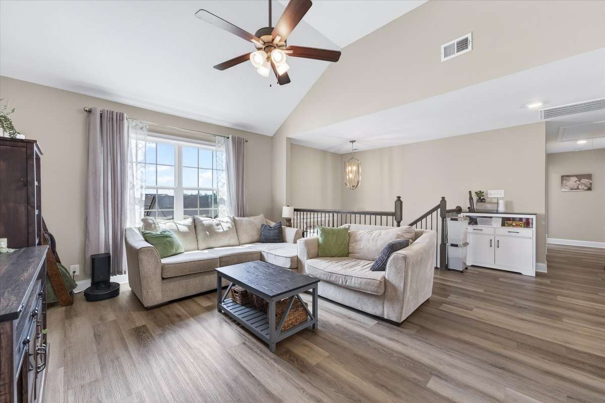 There is plenty of natural lighting throughout the home