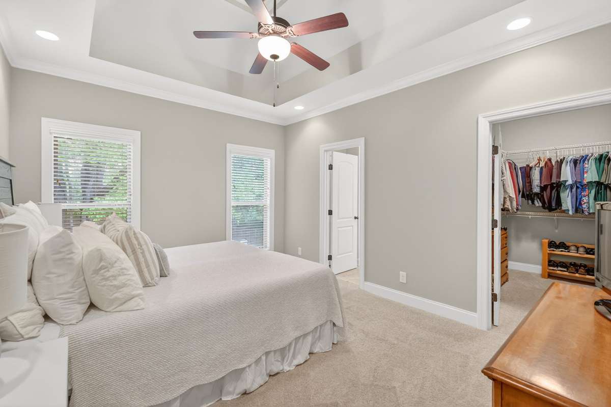 Spacious master bedroom