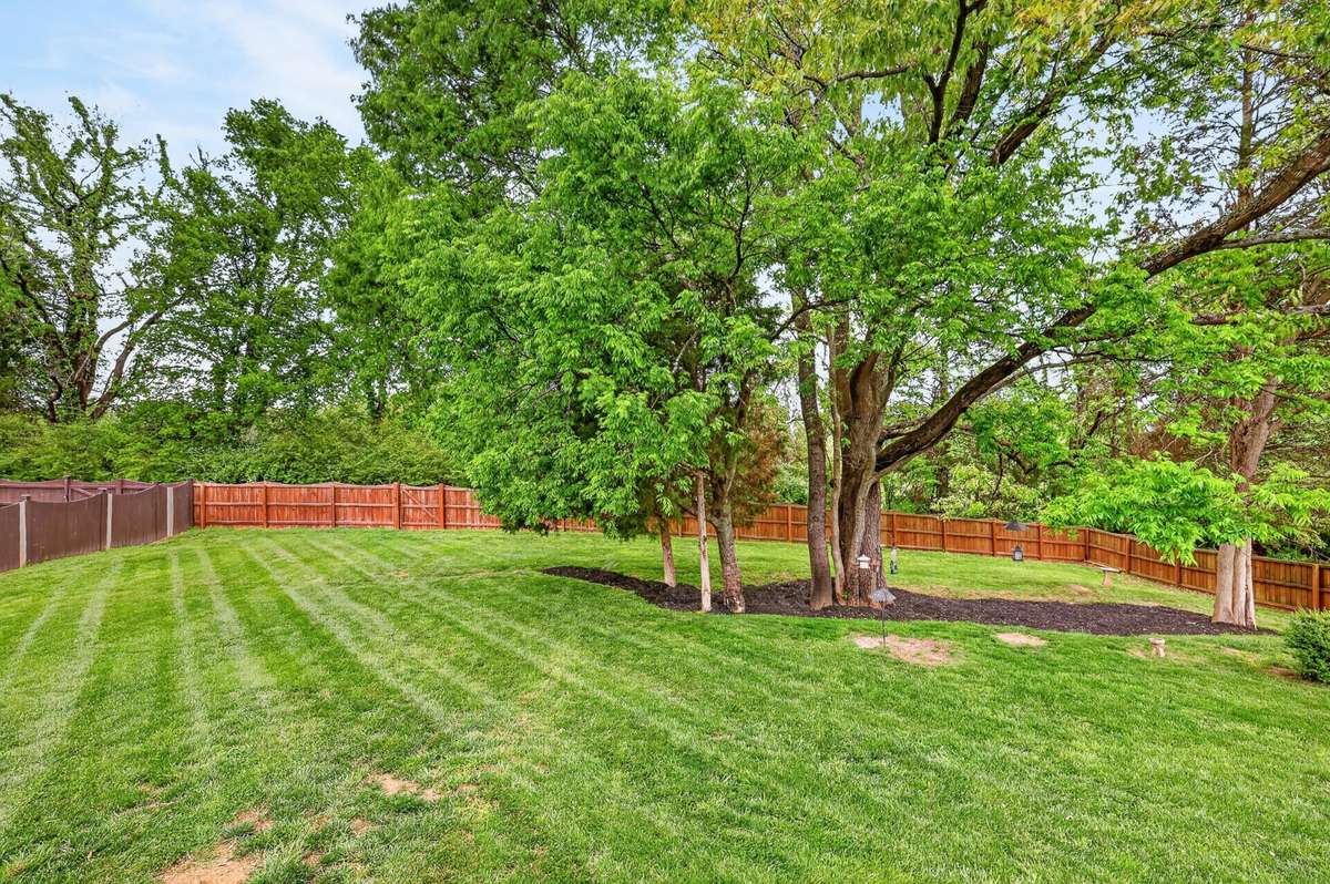 Check out the private back yard with no neighbors on the other side of the fence