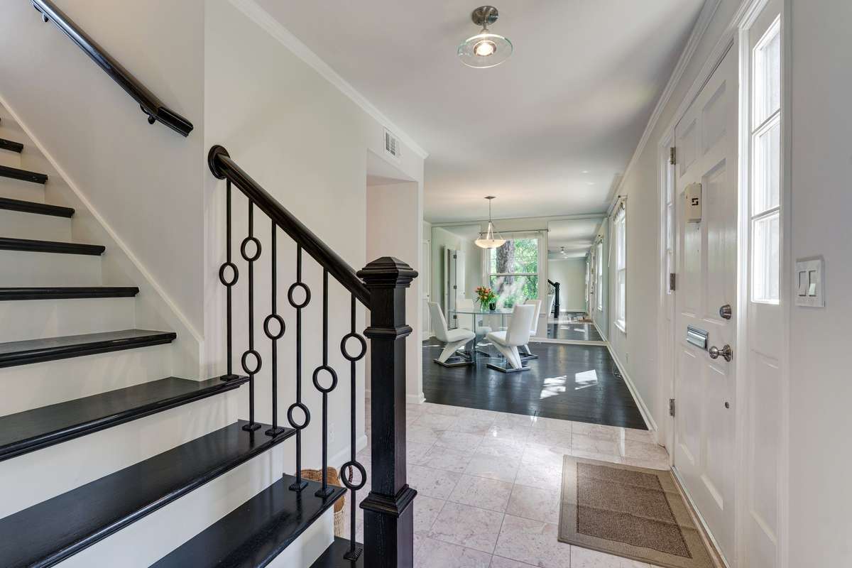 Just on the other side of the foyer is your formal dining room