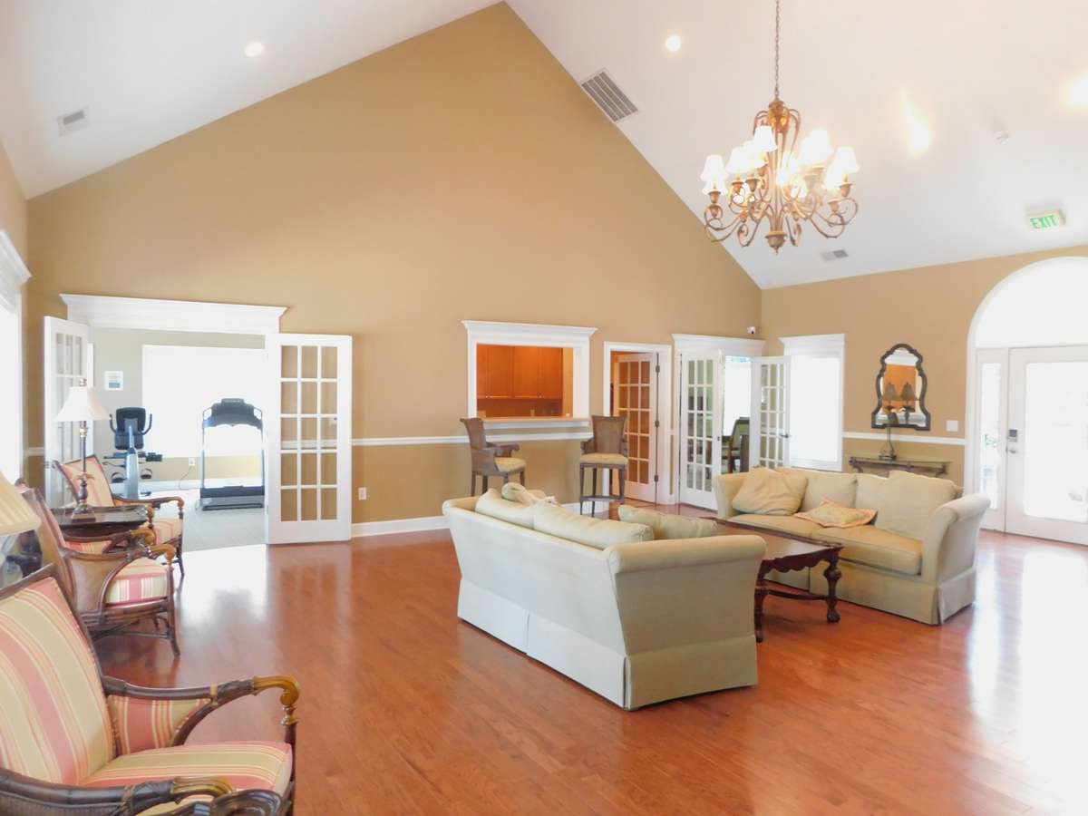 Fitness center adjoining
