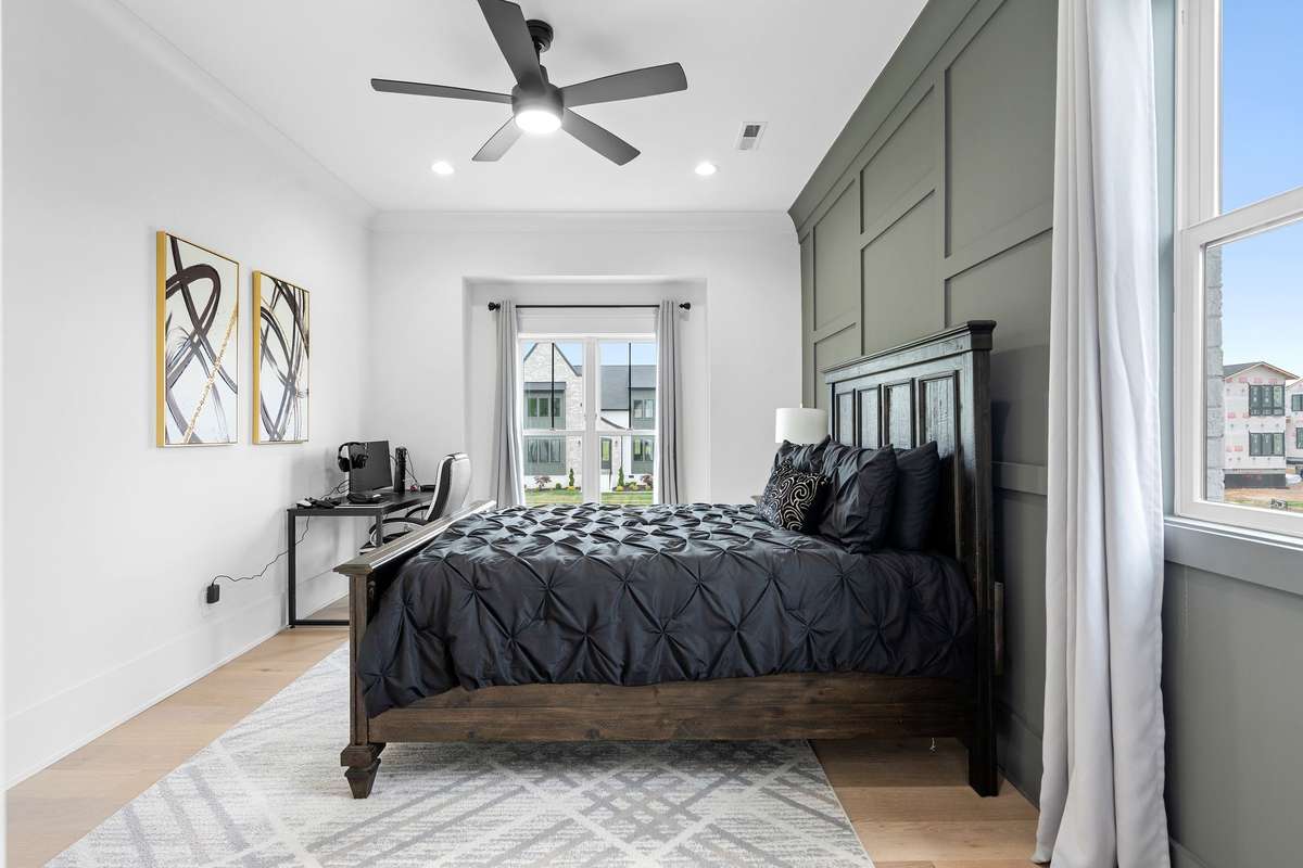 Spacious layout with modern finishes and serene views of the surrounding property.