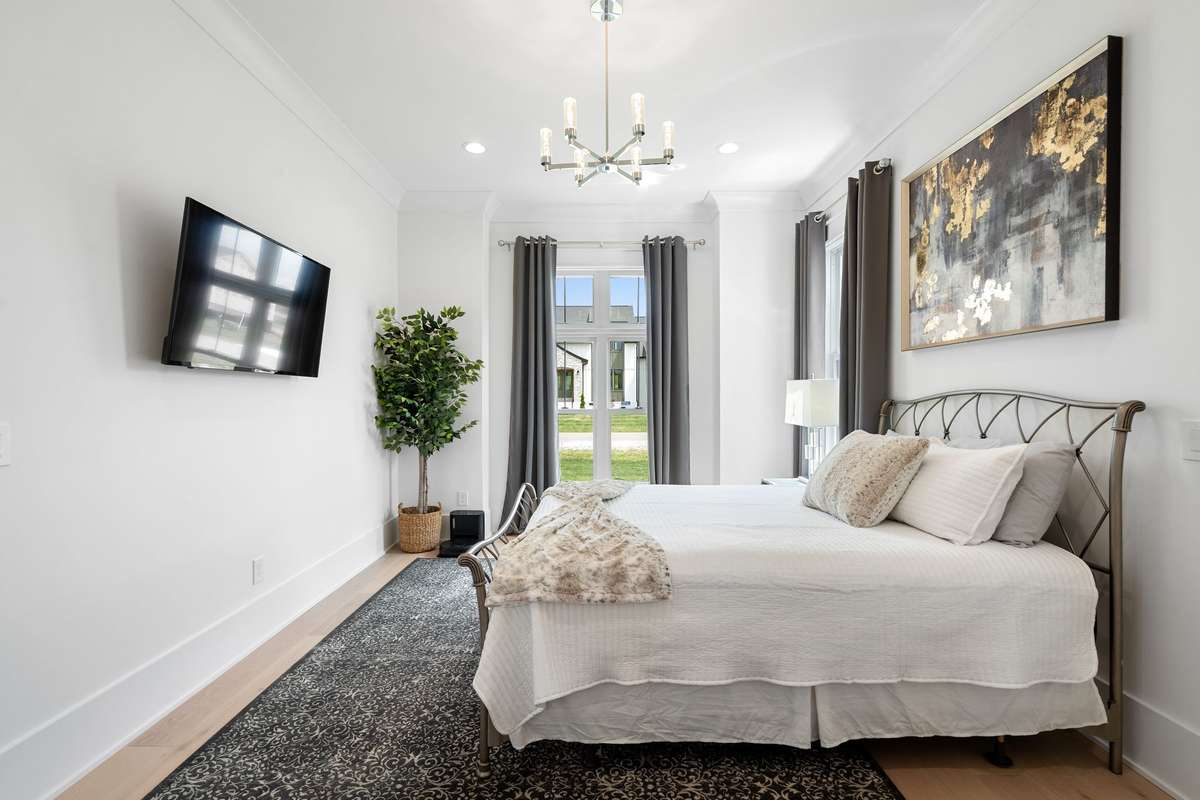 This comfortable and inviting guest space offers ample room and a very large walk-in closet.