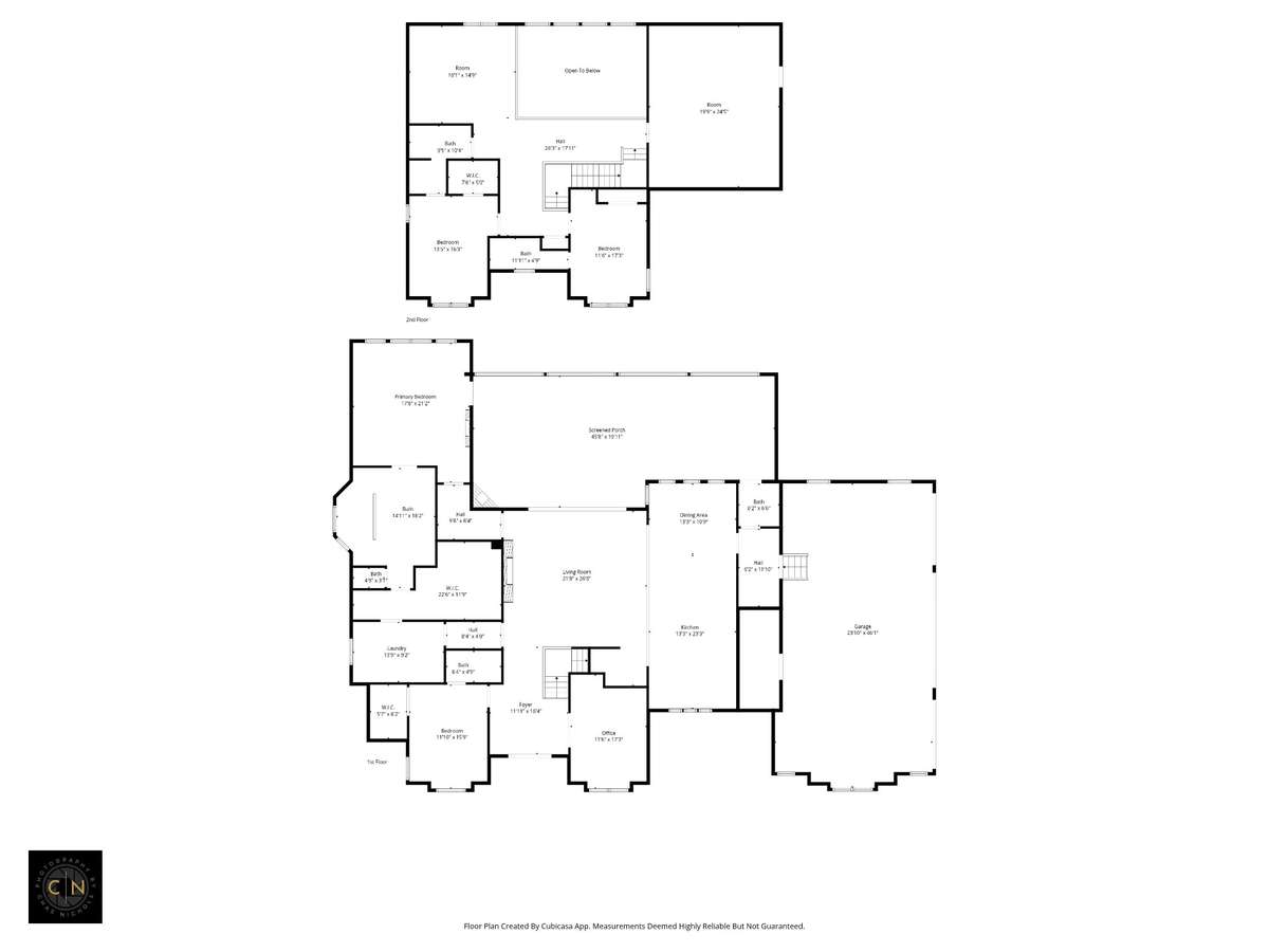 Thoughtfully designed layout offering nearly 5,000 sq ft with an open-concept main level, private primary suite, dedicated office, and expansive upstairs living spaces.