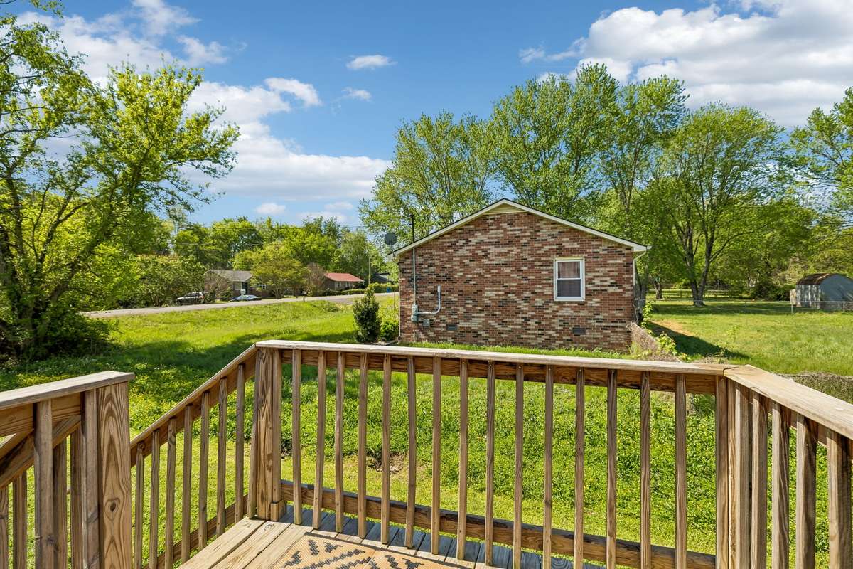 Enjoy peaceful mornings on the back deck!