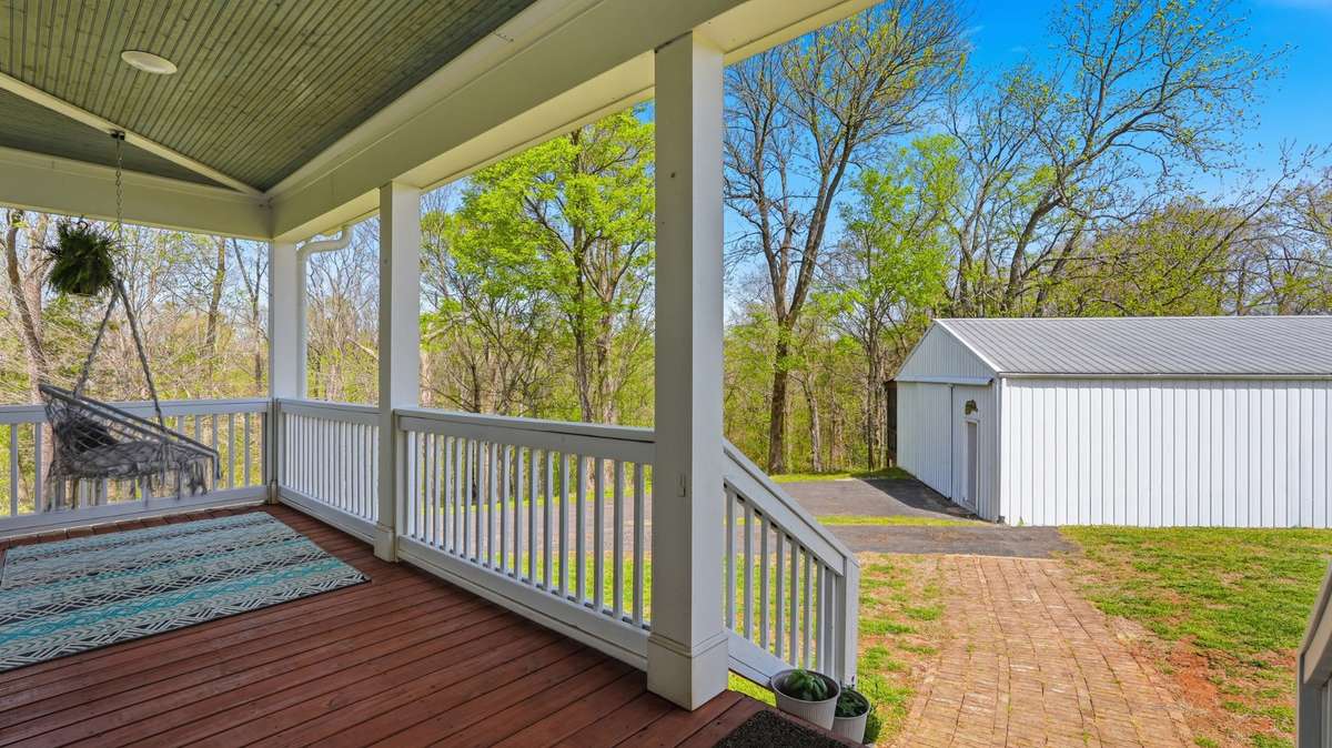 Short walk to the driveway and garage