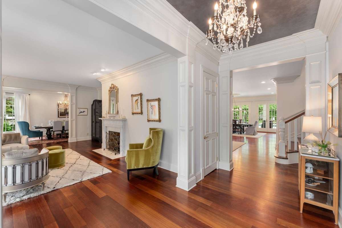 Your formal living room to your left....