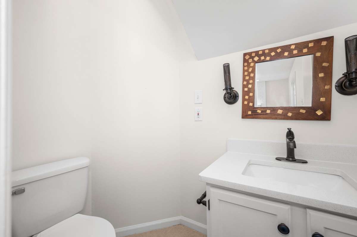 First floor half bath