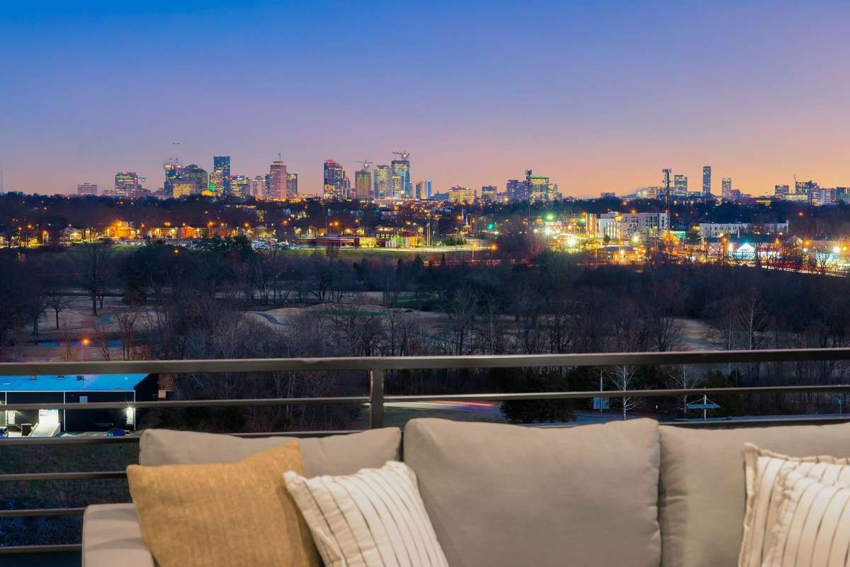 Up close and personal with the Nashville skyline - a front-row seat to the city from the comfort of home.