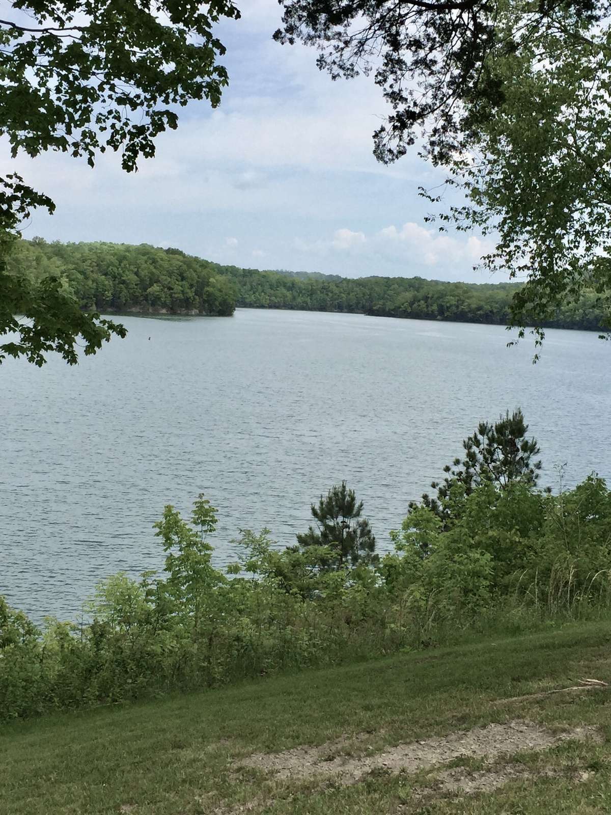 You'll love the beautiful blue and green water color of this lake.