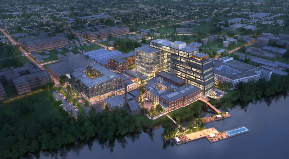 The Neuhoff campus is right across the river from Oracle