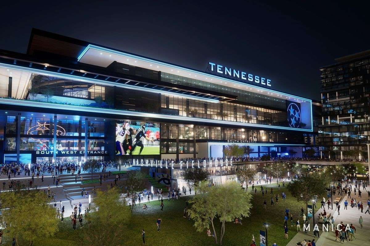 the new $2B Titan's stadium is 2 miles from Lucy Nashville