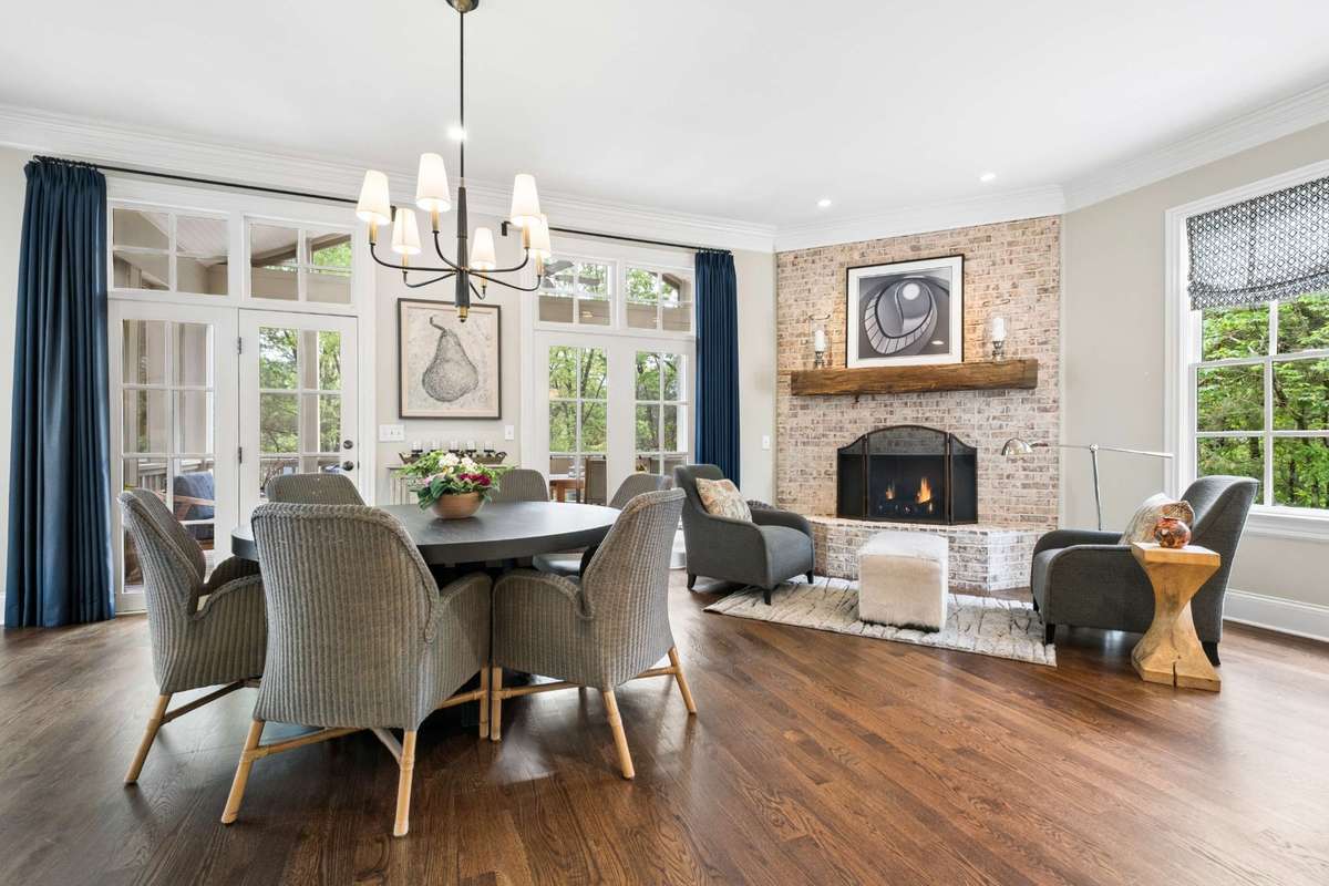 Enjoy a casual meal in the eat-in Kitchen or a cup of coffee by the fire.