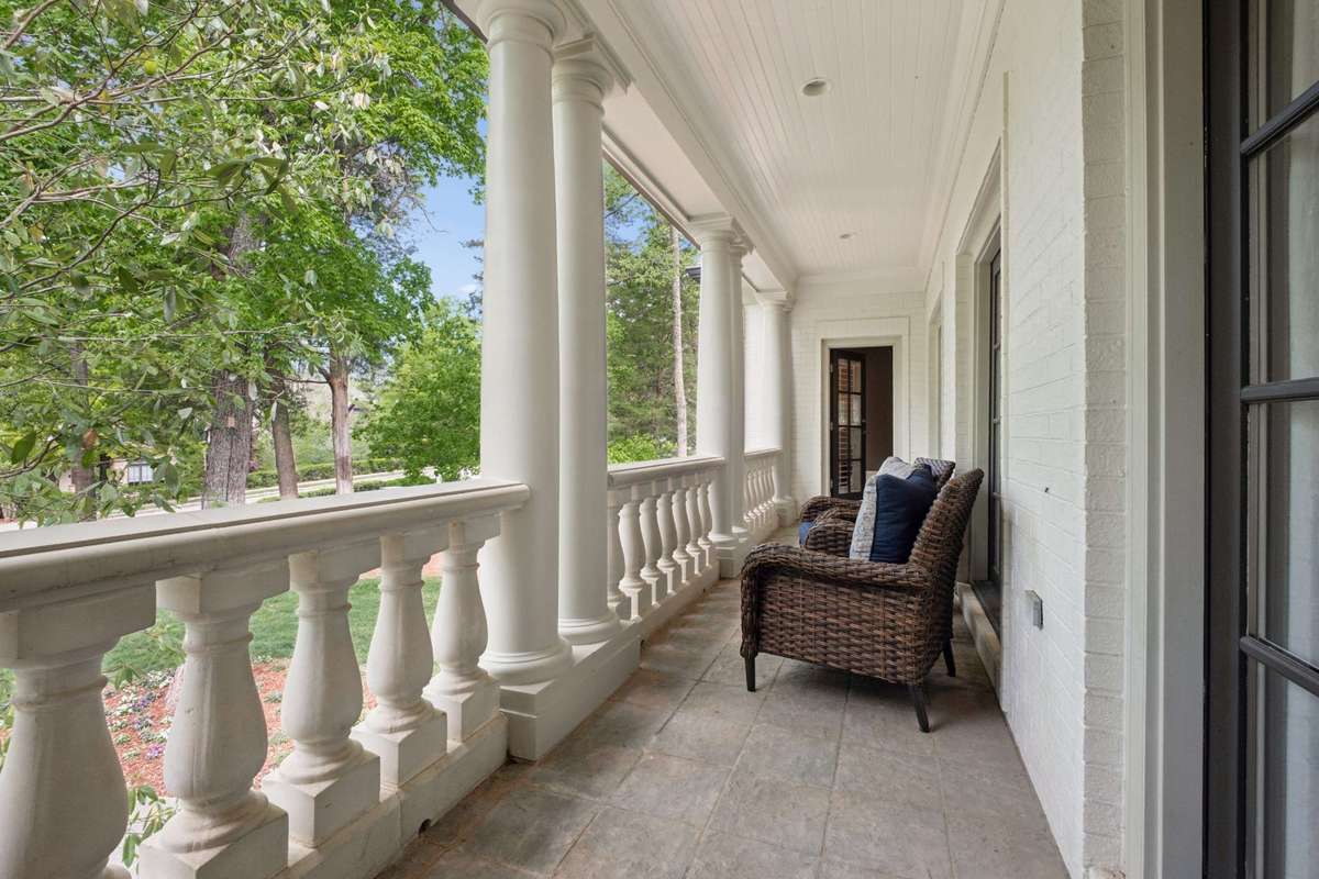 Balcony off of Bedroom #5 and the Media Room is a quiet, outdoor setting for reading or unwinding at the end of the day.