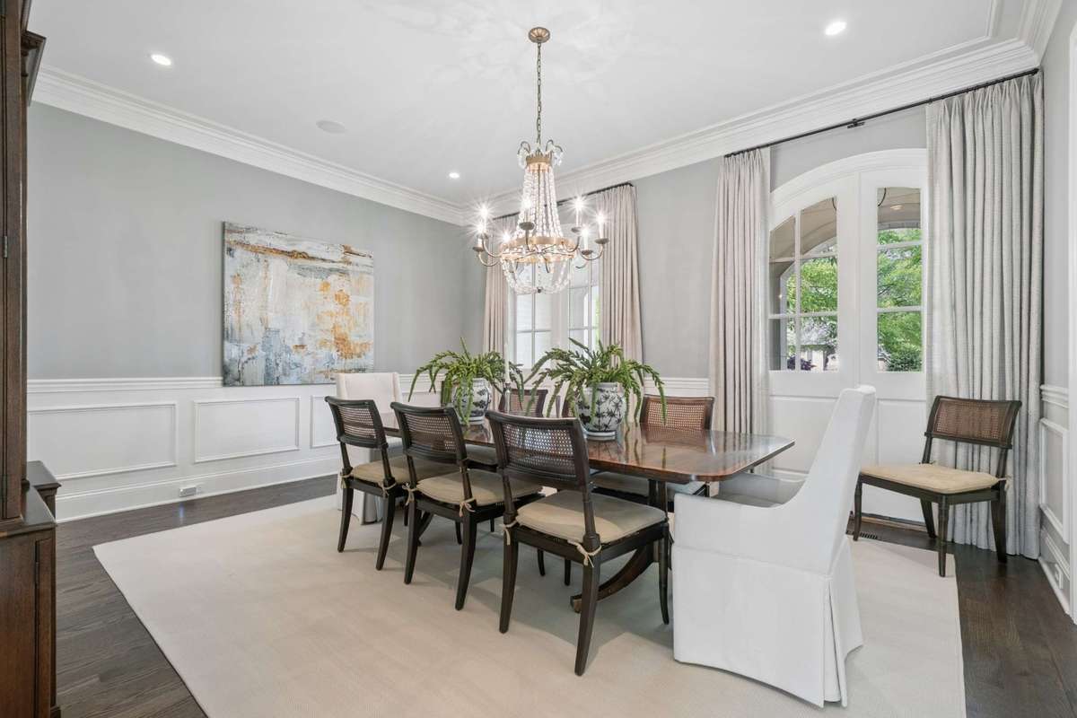 Imagine large gatherings with friends and family in the elegant Dining Room.