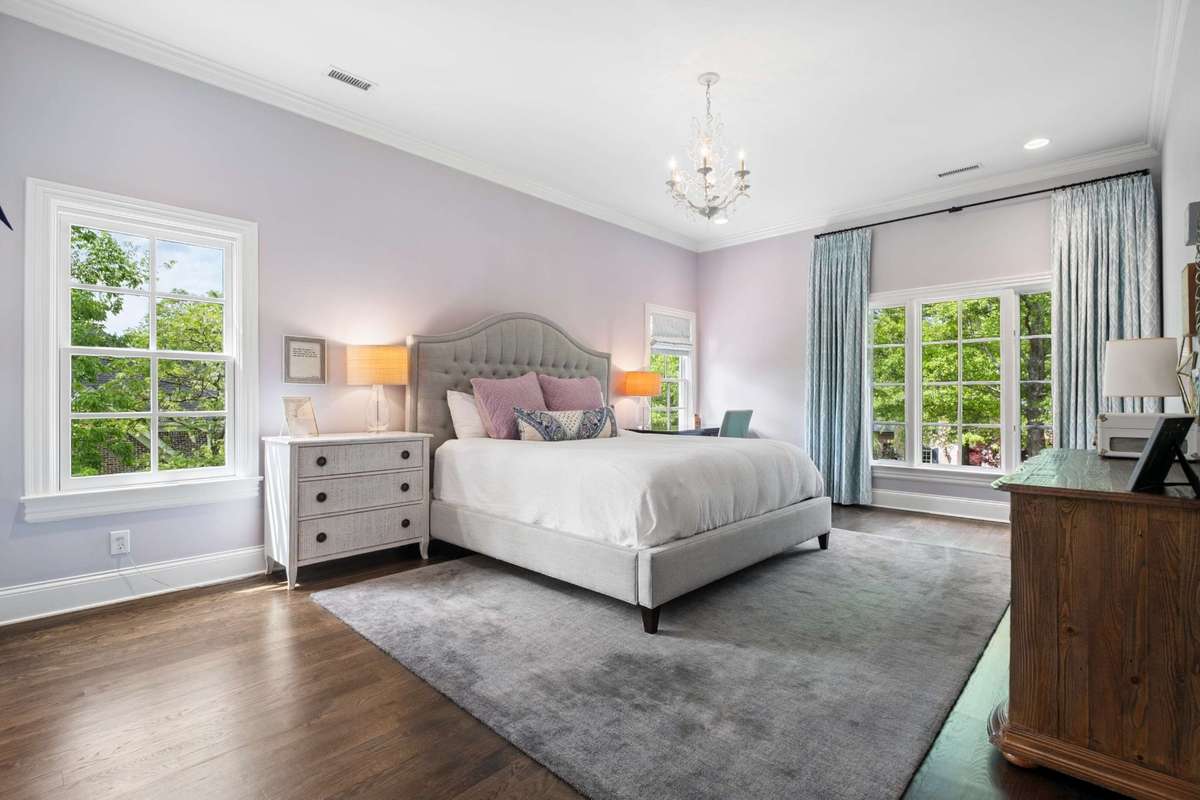 Bedroom #3, located on the second floor, has exceptional natural light, a walk-in closet and an en-suite bathroom.
