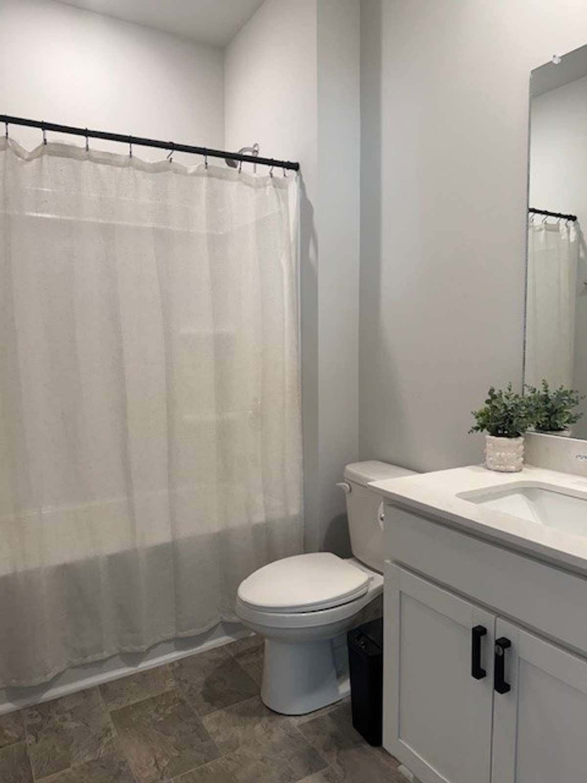 Full bath on the first floor