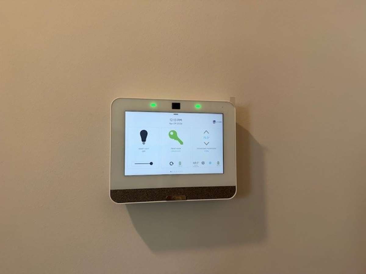 Smart home system available for you own use provided by builder towards the garage exit
