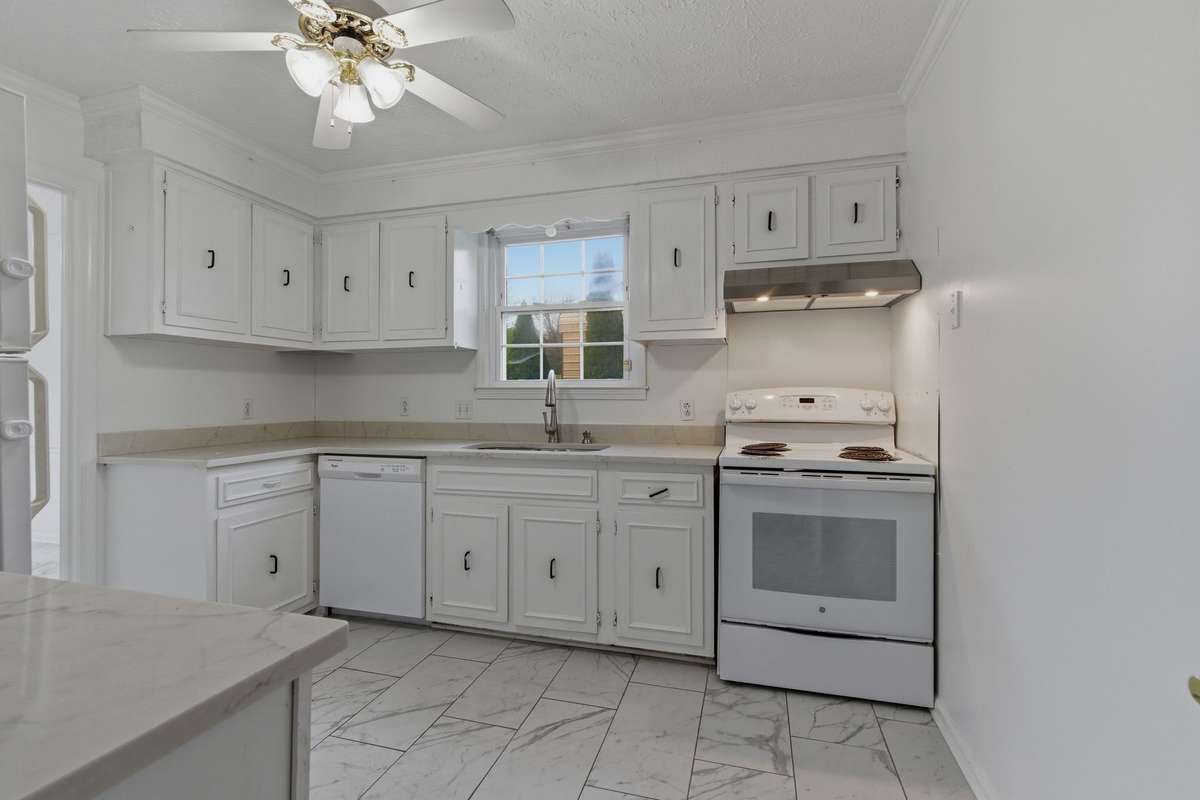 Kitchen with attached dining room