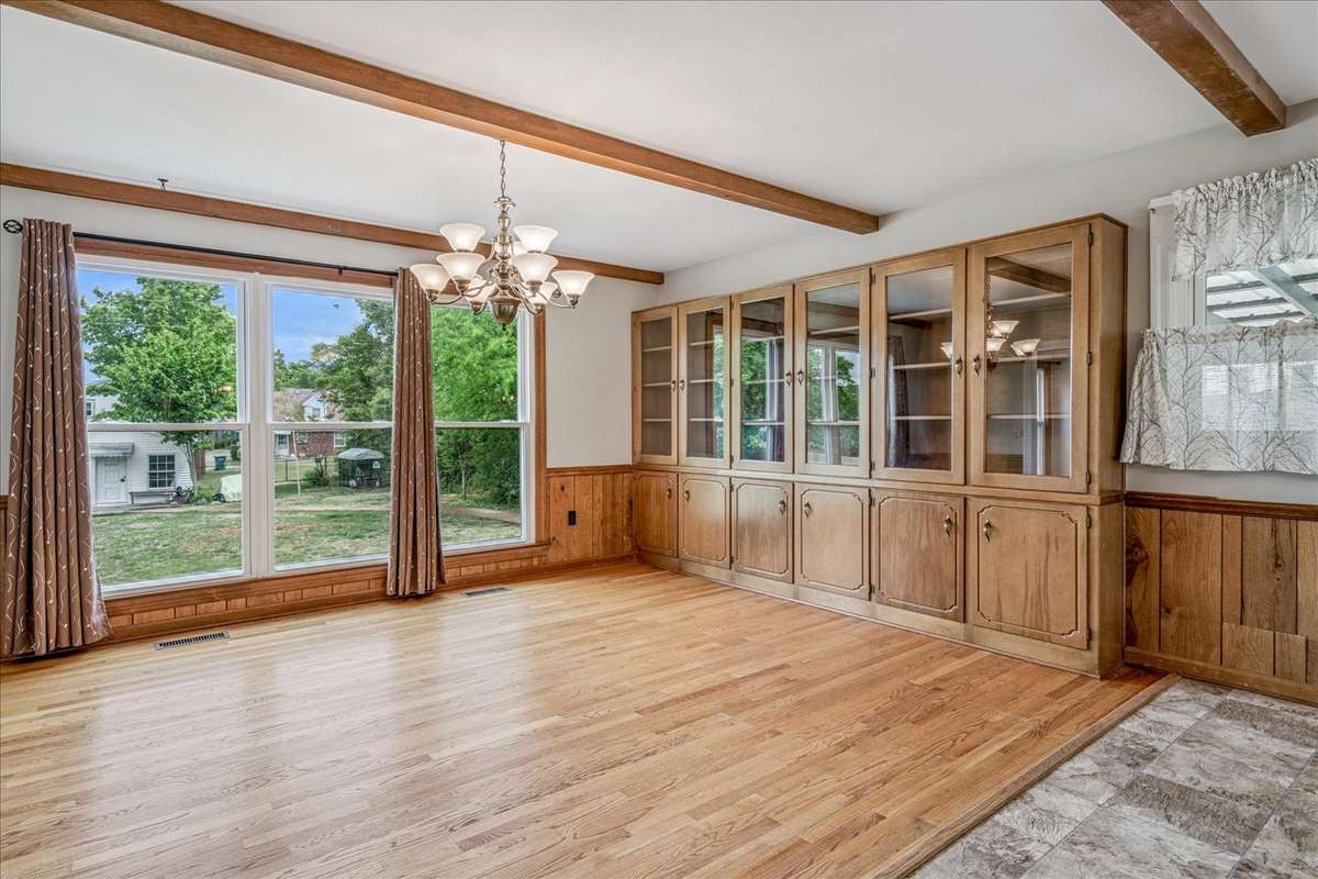 Dining room with built-in cabinetry for your special occasion dishware