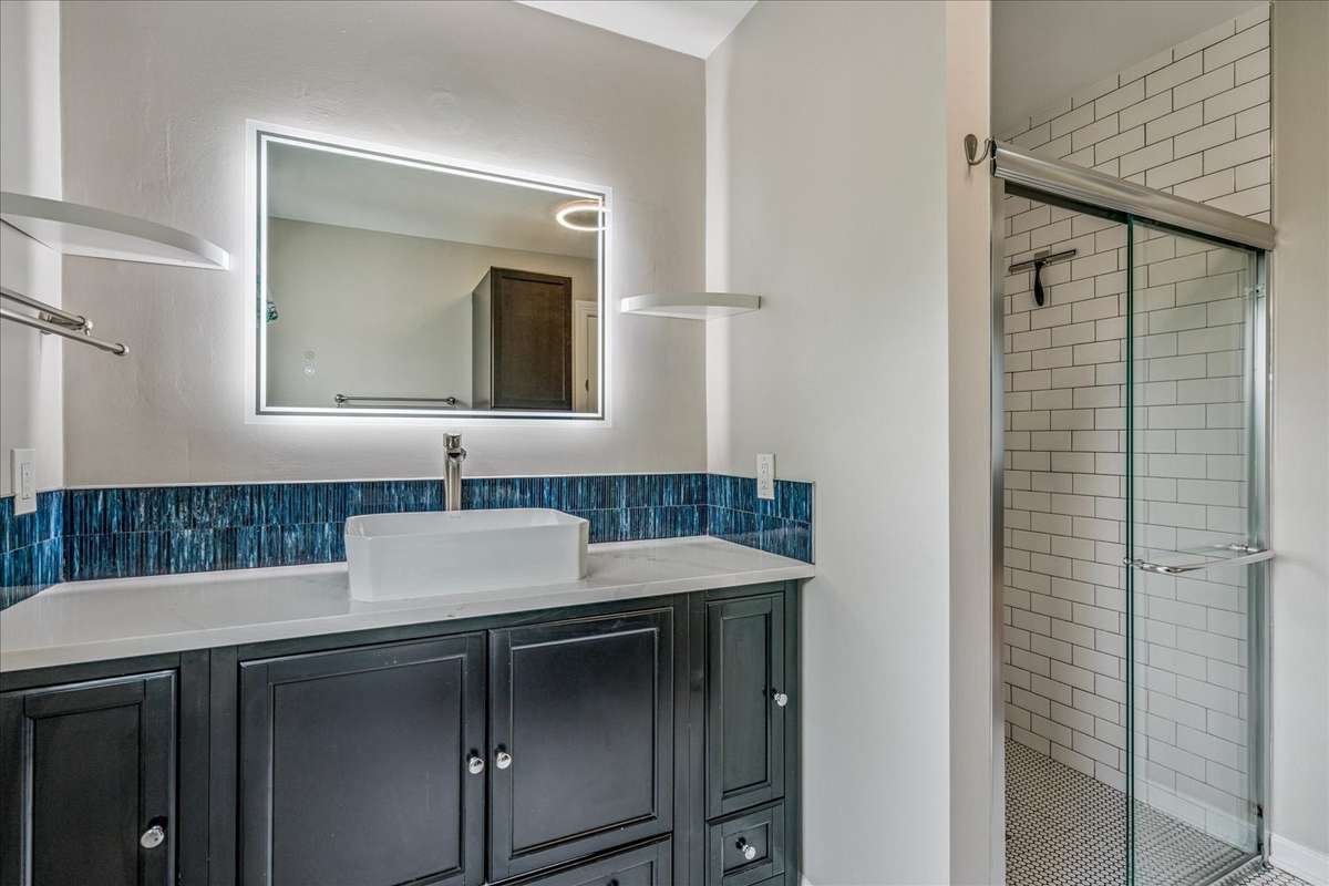 Primary bathroom, recently renovated