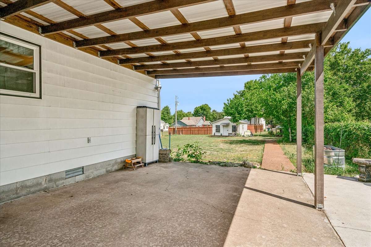 Covered patio