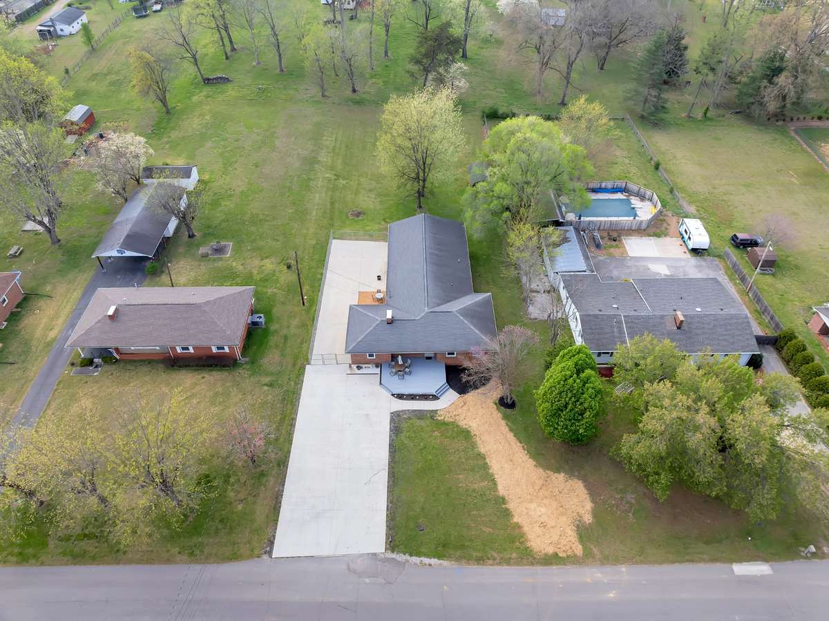 Very large driveway