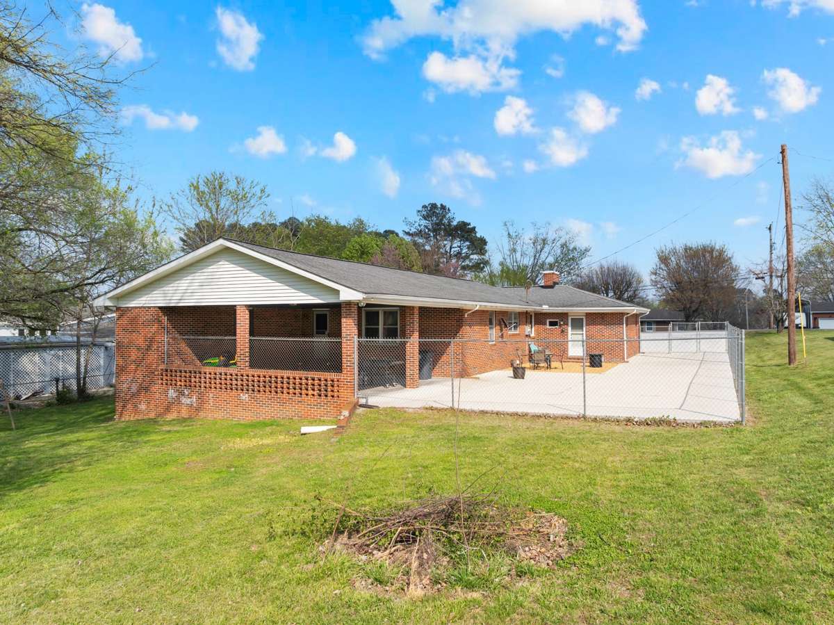 Partially fenced with a 6-foot privacy fence!