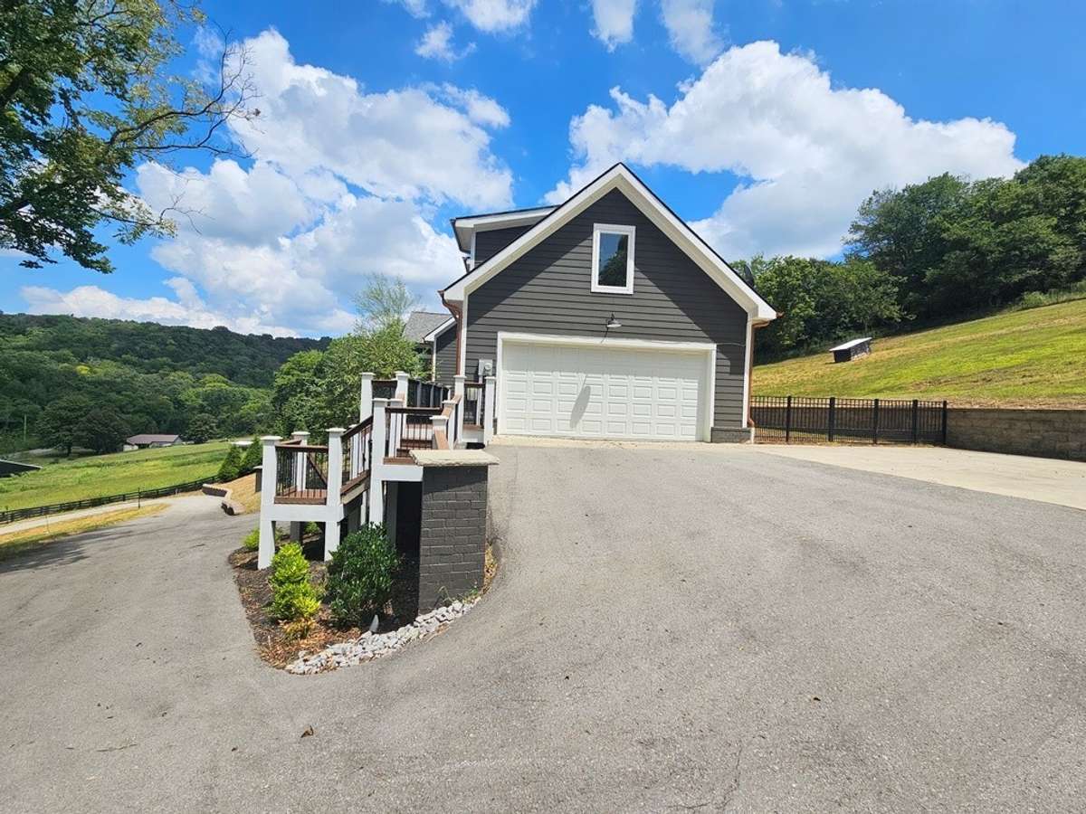 This 2 car garage enters into the main living area.