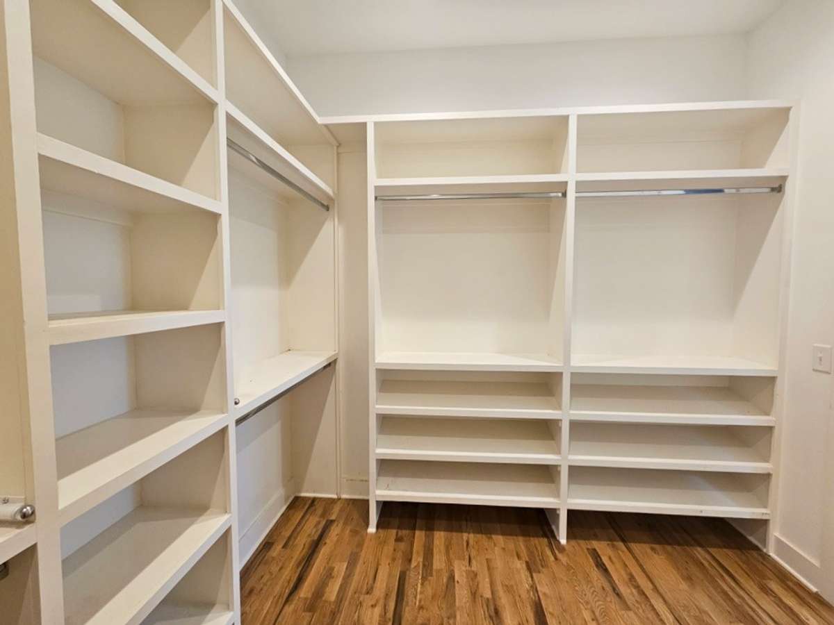 Another view of the primary closet.