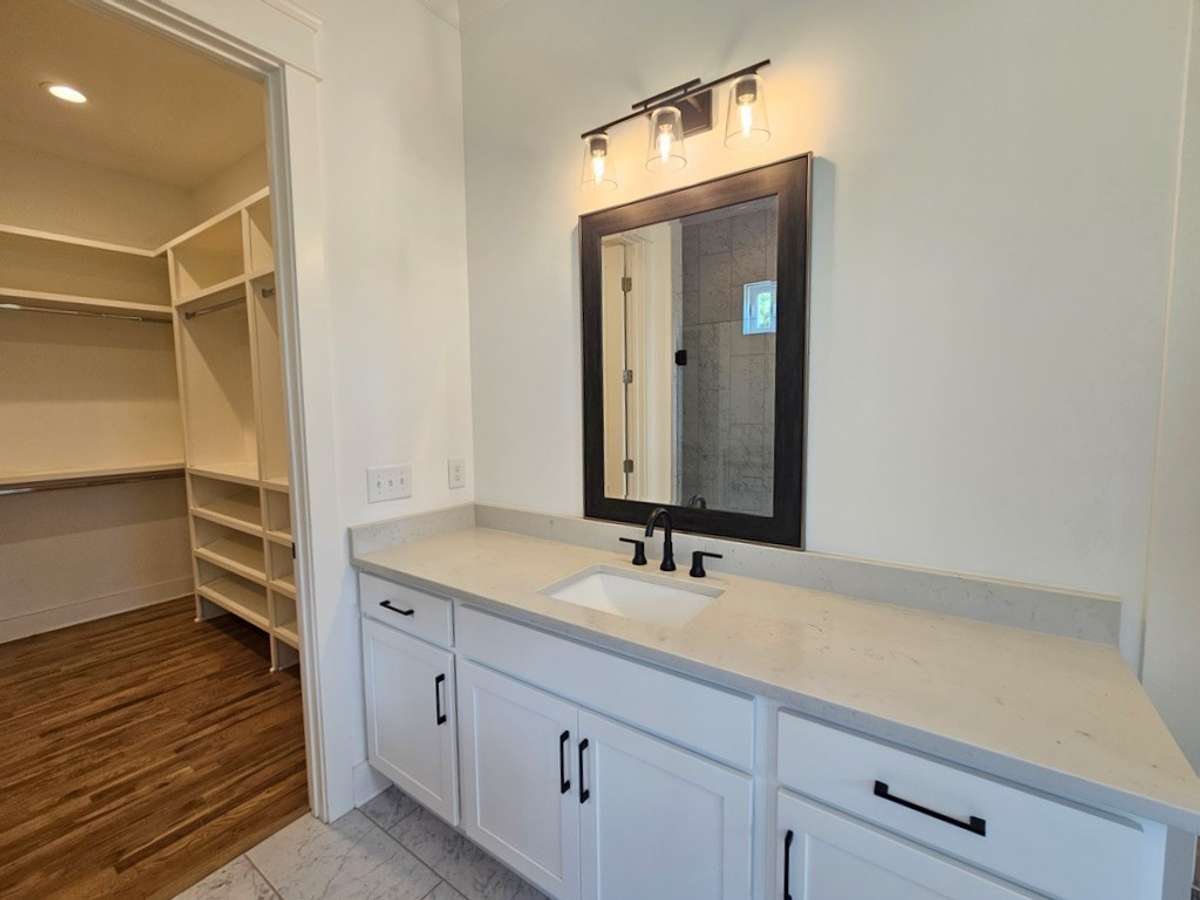 Second vanity in primary bathroom.
