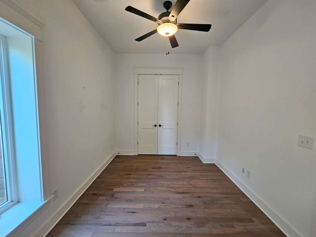 The 4th bedroom has direct access to the 3rd bathroom.
