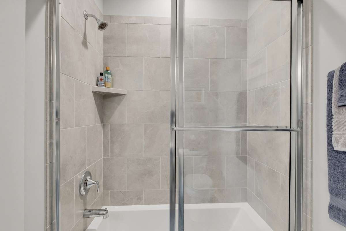 Your tub/shower combo is tiled.