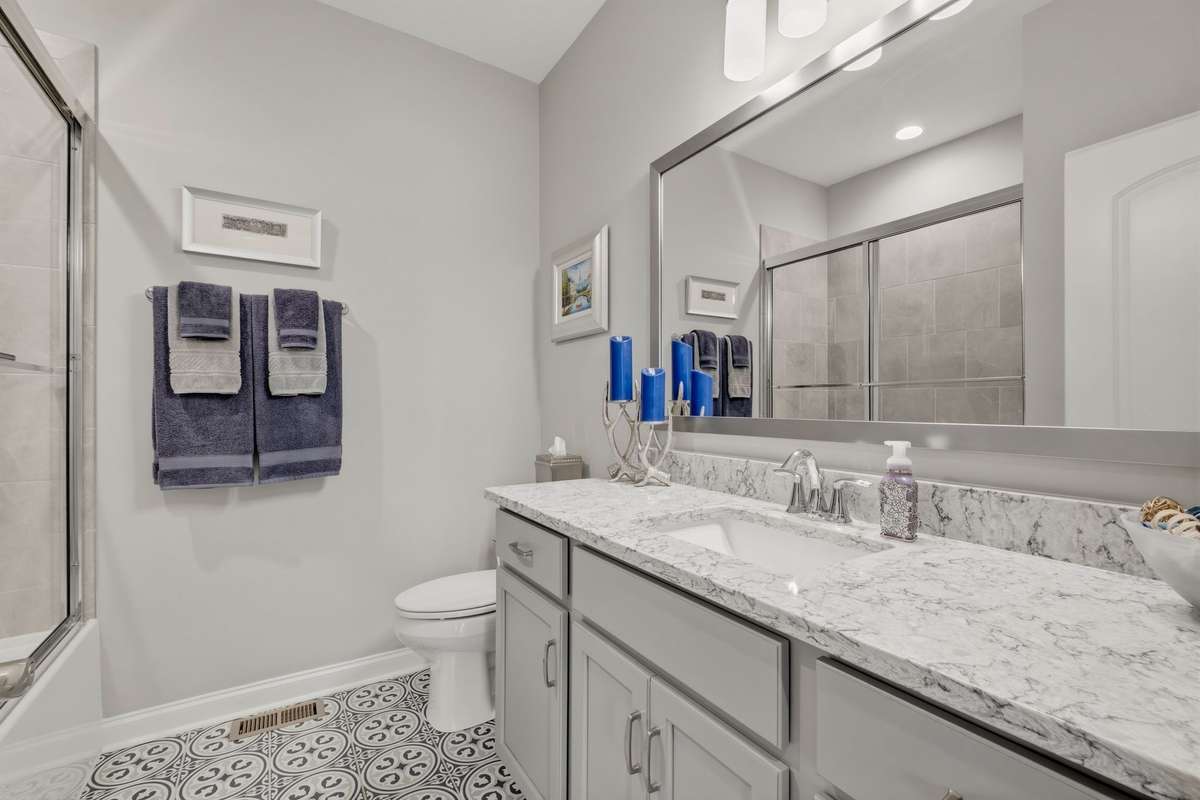 A closer view of the countertops.