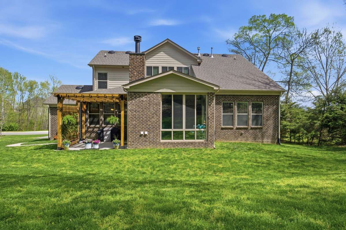 Look at all of the windows and light on the back of the house!